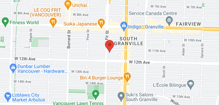 map of 302 1586 W 11TH AVENUE